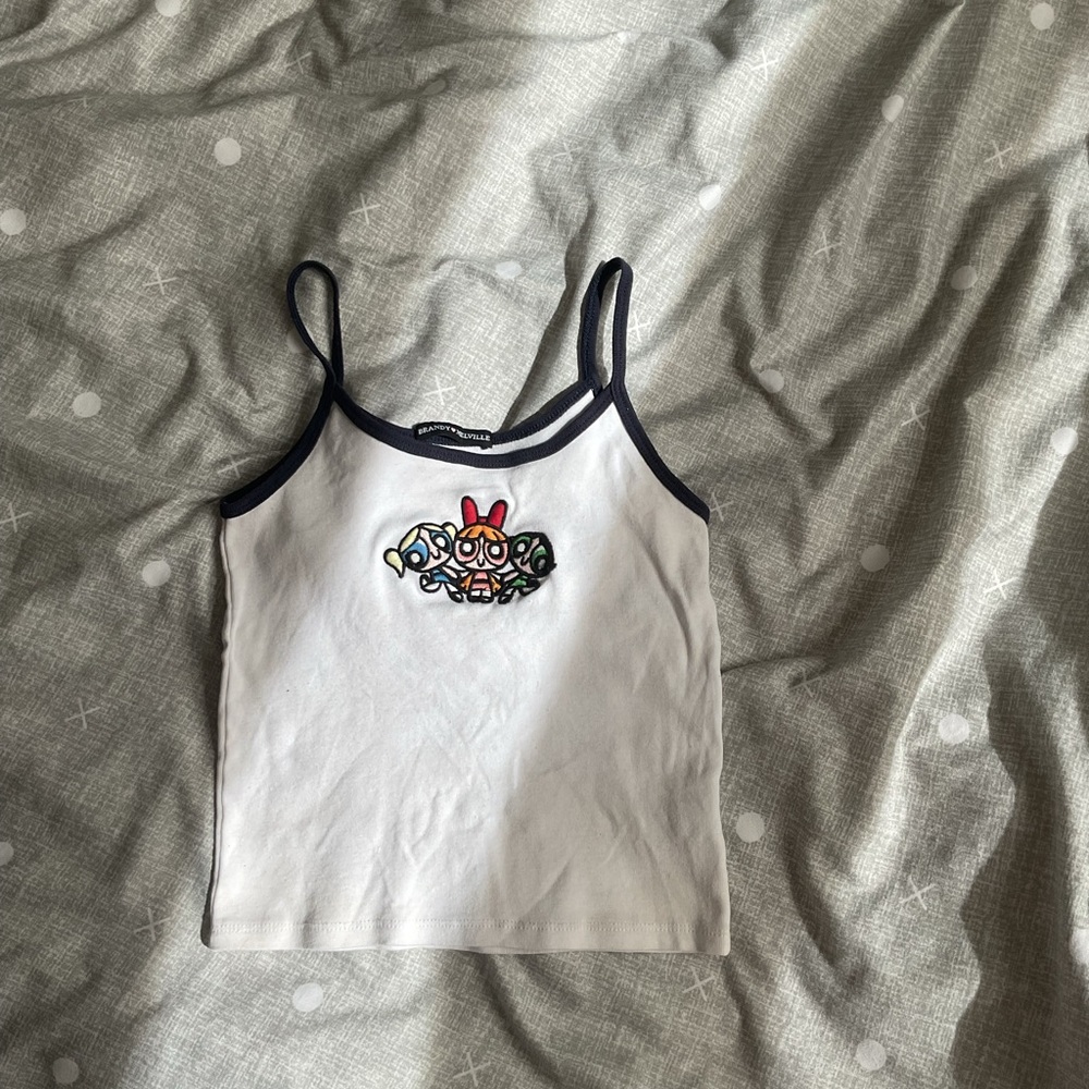 Brandy Melville Powerpuff Girls Tank Top with Black Trim
